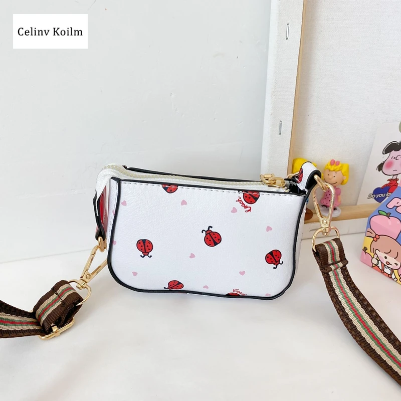 

Celinv Koilm Children's Bags Female Cute Little Girls Messenger Baby Small Square Bag Girls Coin Purse Princess Fashion Small