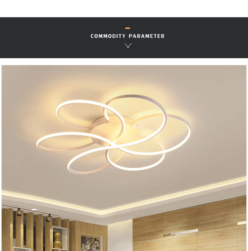 Современная люстра освещение для гостиной Luminarine avize lustre de plafond модерн 90-265 в Lustre Потолочная люстра для спальни
