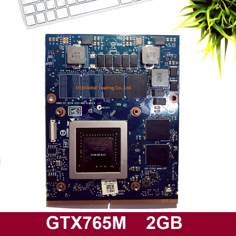 Original GTX765M GTX 765M Graphics Video Card 2GB For IMAC A1311 A1312 Dell Alienware M17X M18X 9R3F5 GDDR5 N14E-GE-B-A1