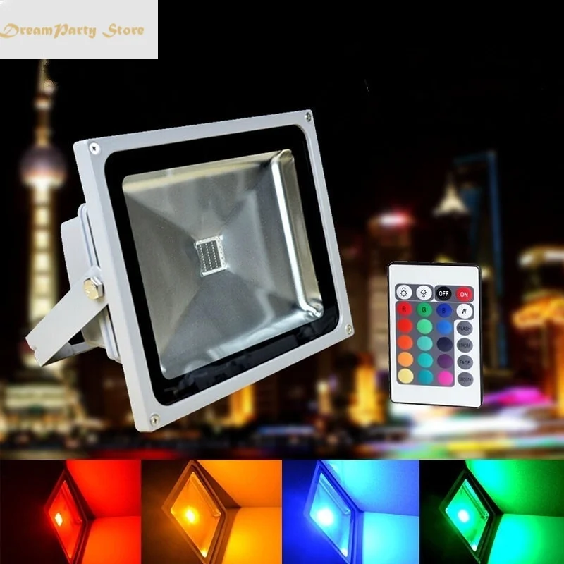 

Светодиодный прожектор с дистанционным управлением, 16 RGB, 10 Вт