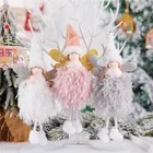 Рождественские украшения для дома на новый год 2022, плюшевый ангел, кукла на рождественскую елку 2021, домашний декор, подарки Kerst 2021