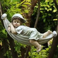 cartoon characters outdoor garden decoration landscape european retro creative garden hanging basket doll