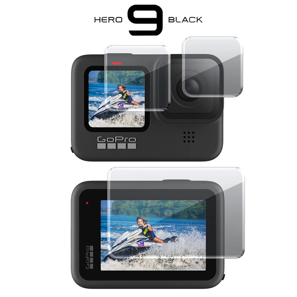 Custodia protettiva per schermo in vetro temperato per GoPro Hero 9 pellicola protettiva per lenti