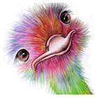 Полноразмернаякруглая Алмазная мозаика из смолы для творчества 5D, животное Страус, алмазная живопись, вышивка крестиком, алмазная вышивка стразы, художественное изображение