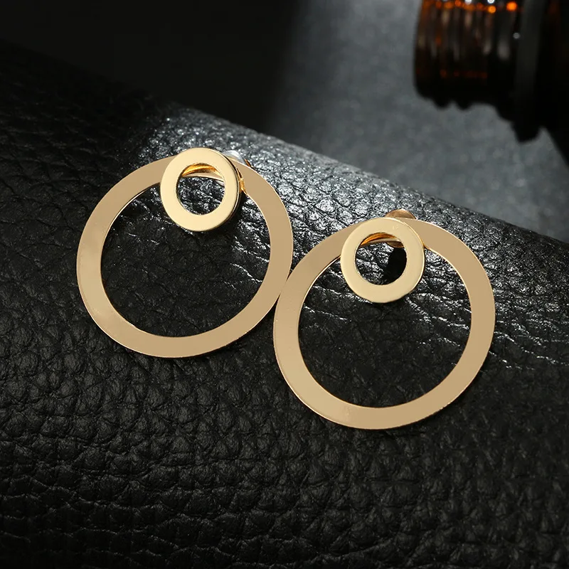 

Luokey Luxury Small Mini Stud Earrings For Women Minimalist Gold Jewelry Tiny Round Circle Charm Earrings Cute Earring Wholesale