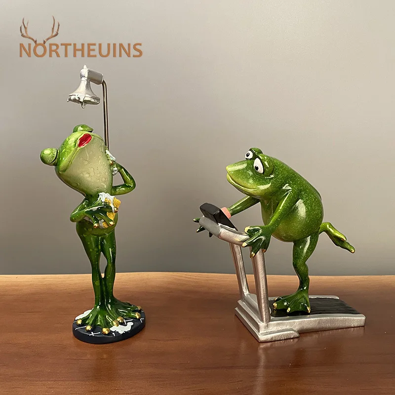 Полимерная пара для ванны бега NORTHEUINS 1 шт. фигурки лягушек креативных