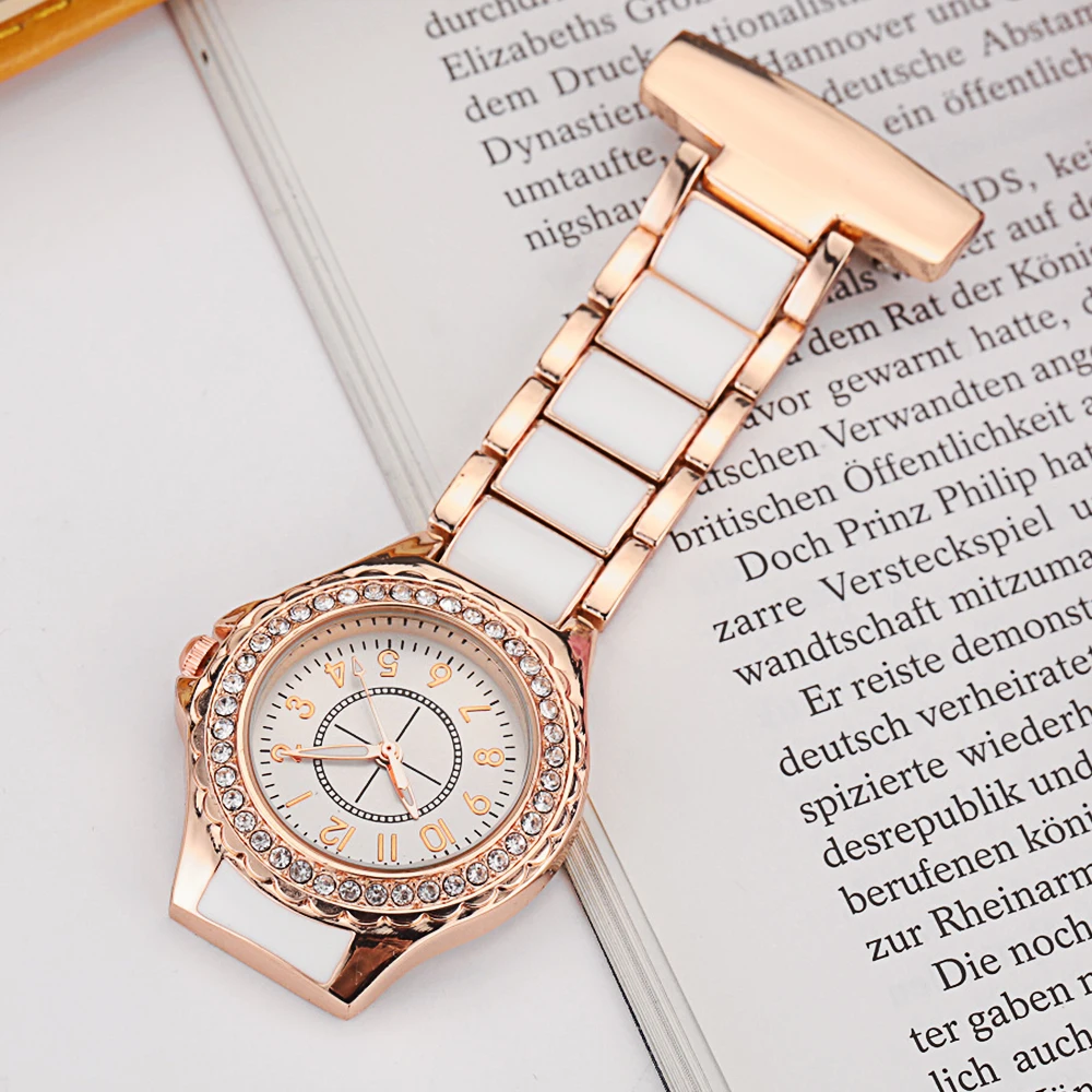 Врачи медсестринские часы на цепочке портативная брошь из нержавеющей стали