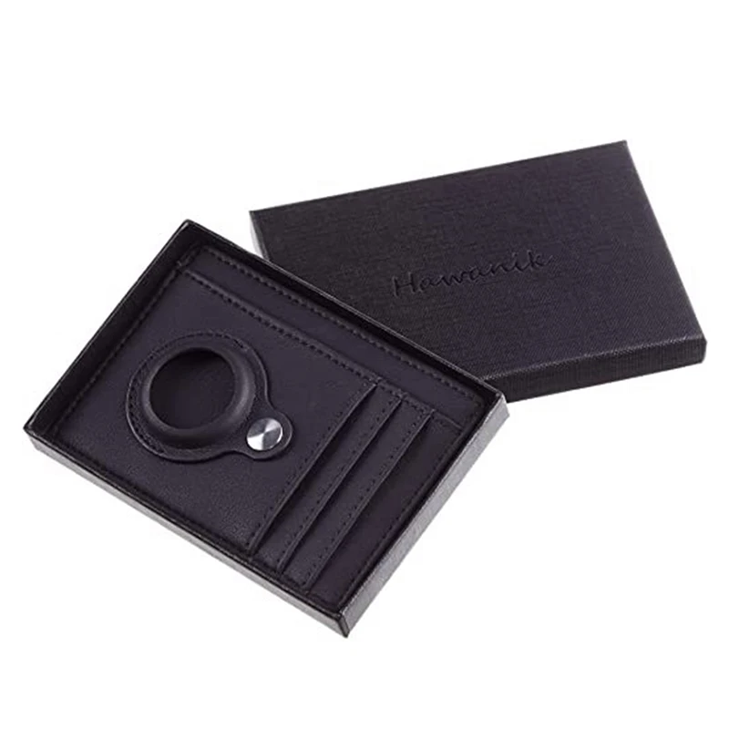 geestock rfid anti theft card bag for women men leather wallet protective case shockproof anti scratch shell cover for airtags free global shipping