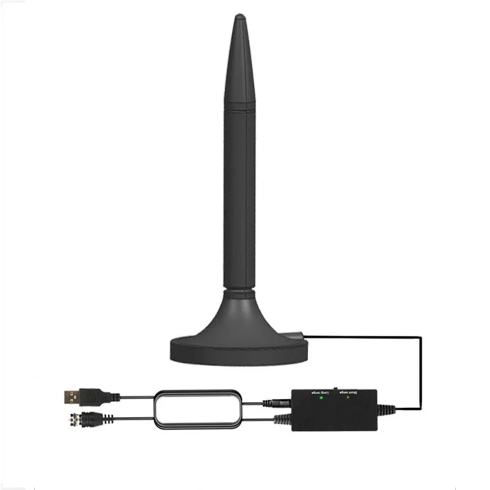 

HDTV Antenna with Amplifier Portable DVB-T Indoor Digital TV Antenna VHF170-230/UHF470-862Mhz Frequency TV Receiver