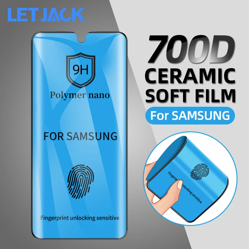 Полностью Мягкая Керамическая Защита экрана для Samsung Galaxy Note 20 S20 Ultra 8 9 10 Plus