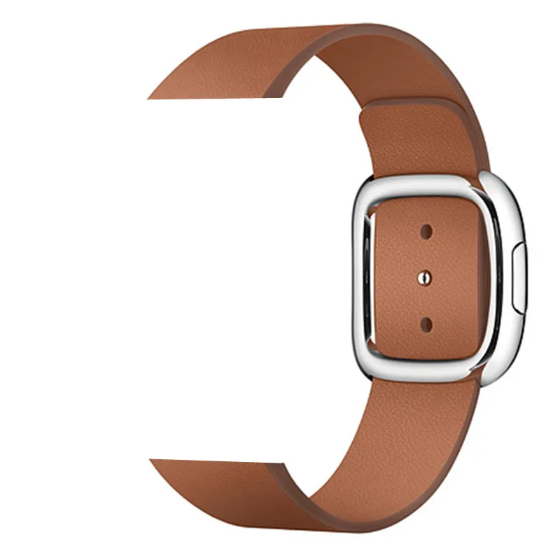 Saddle CRESTED, современный ремешок с пряжкой для Apple Watch 5, 4, 3, iwatch, ремешок 42 мм/38 мм, 44 мм/40 мм, кожаный браслет, аксессуары для часов - Цвет ремешка: Saddle