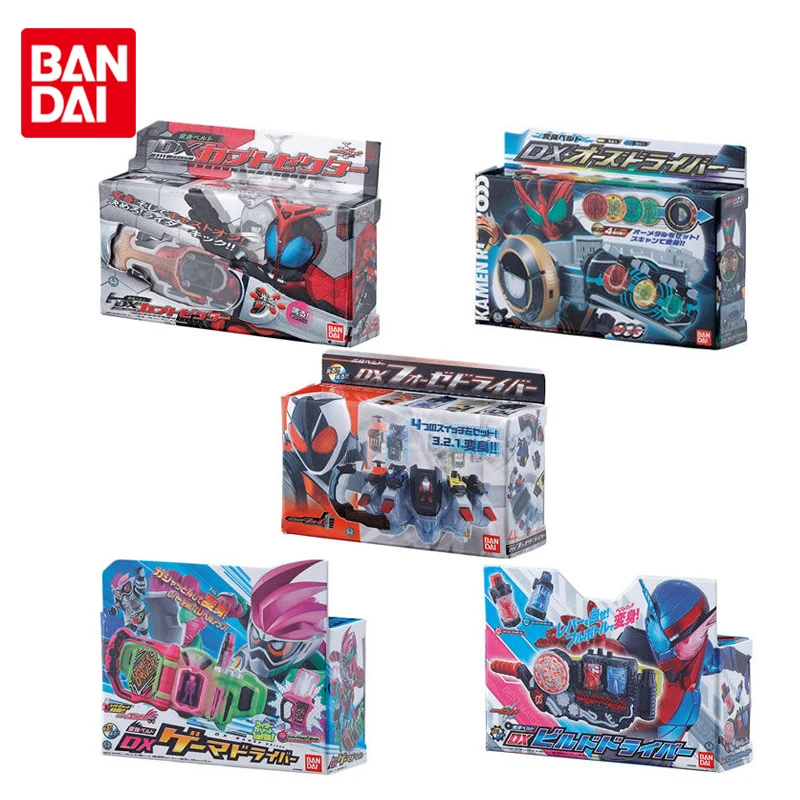Bandai Masked Kamen Rider 50th Anniversary Transformed Belt Pin KABUTO BUILD EX-AID OOO Action Figure Toys for Christmas Gifts