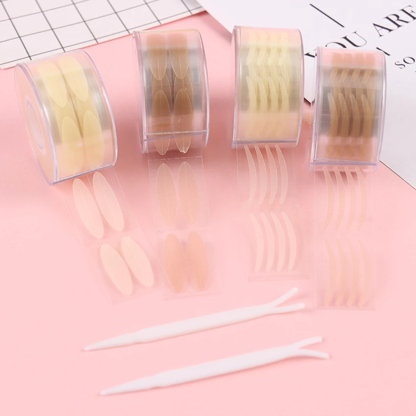 600 фотообои для макияжа прозрачные серые бежевые большие глаза невидимые двойные