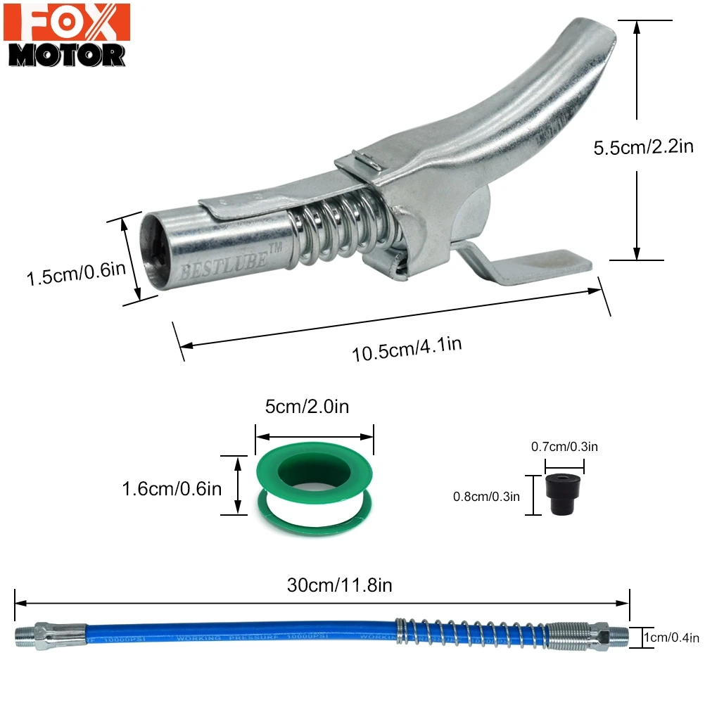 Быстросъемный фиксатор для шприца смазки лента шланга фунтов на квадратный дюйм
