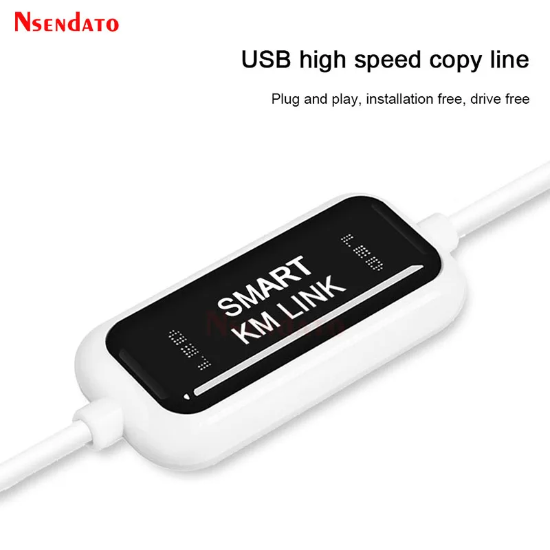 Teclado e Mouse de Compartilhamento Sincronização de Dados de Conexão Cabo de Extensão pc para pc Usb para Transferência de Arquivo de Dados Switch Inteligente Link Usb 2.0 km