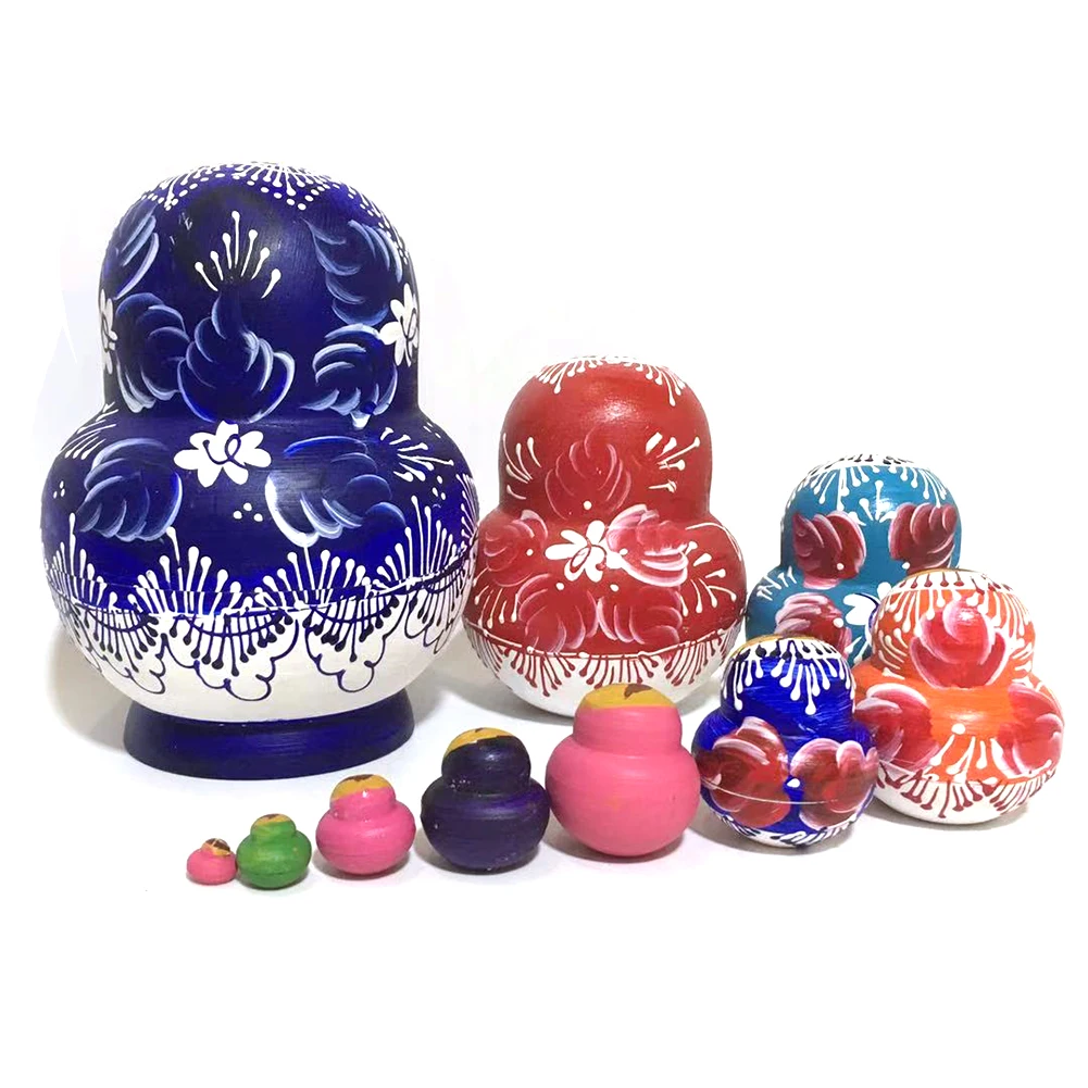 

5 Layers Girls Pattern Dolls Toys Russian Nesting Babushka Dolls for Kids Adults Christmas New Year Gift Handmade Crafts Home