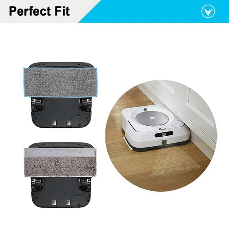 Cleaning Cloth Accessories For Irobot Braava Jet M6 Robot Mop Vacuum Cleaner 4PCS | Бытовая техника
