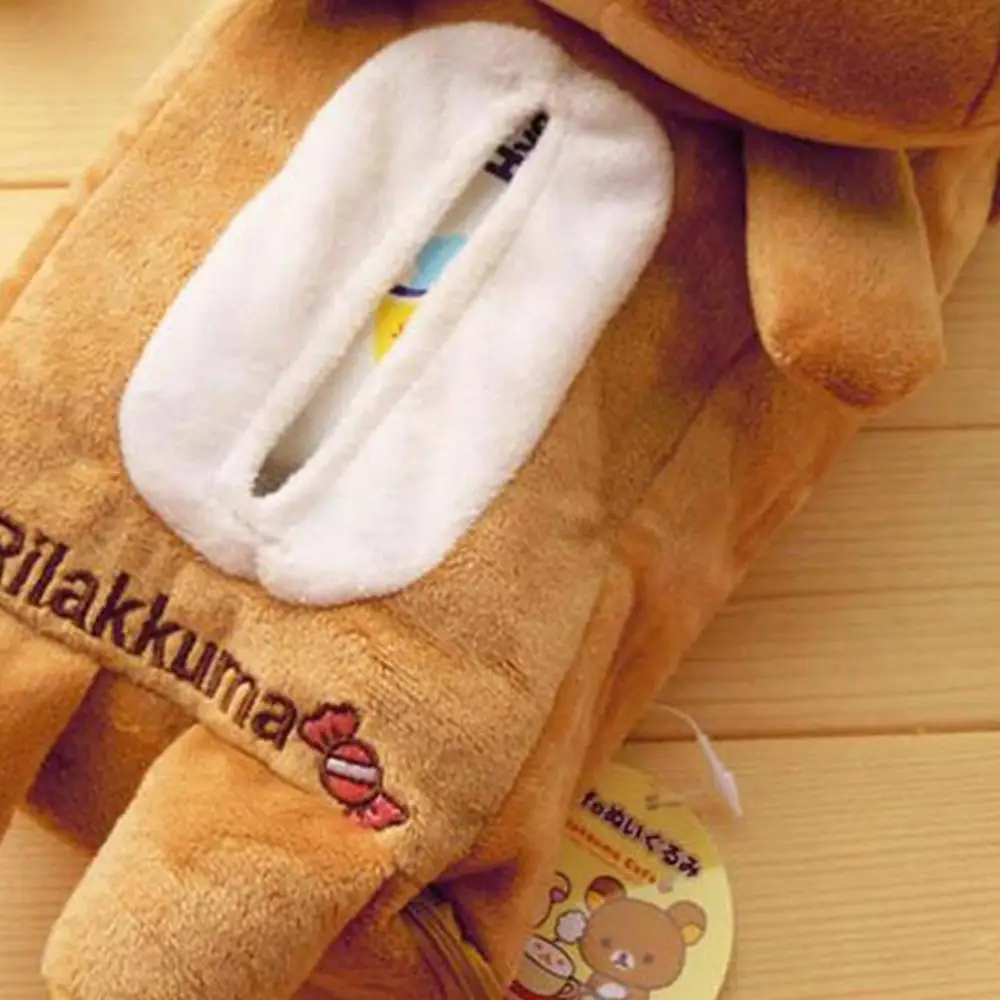 Милый держатель салфеток для автомобиля с животными заднего сидения тканевый