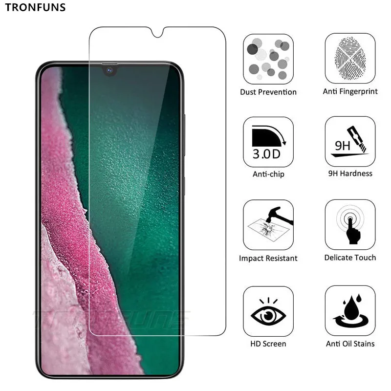 Закаленное стекло 9H для Samsung Galaxy A30 A50 защитная пленка экрана на A 30 50 A70 A20 A20E A10 A40 A60