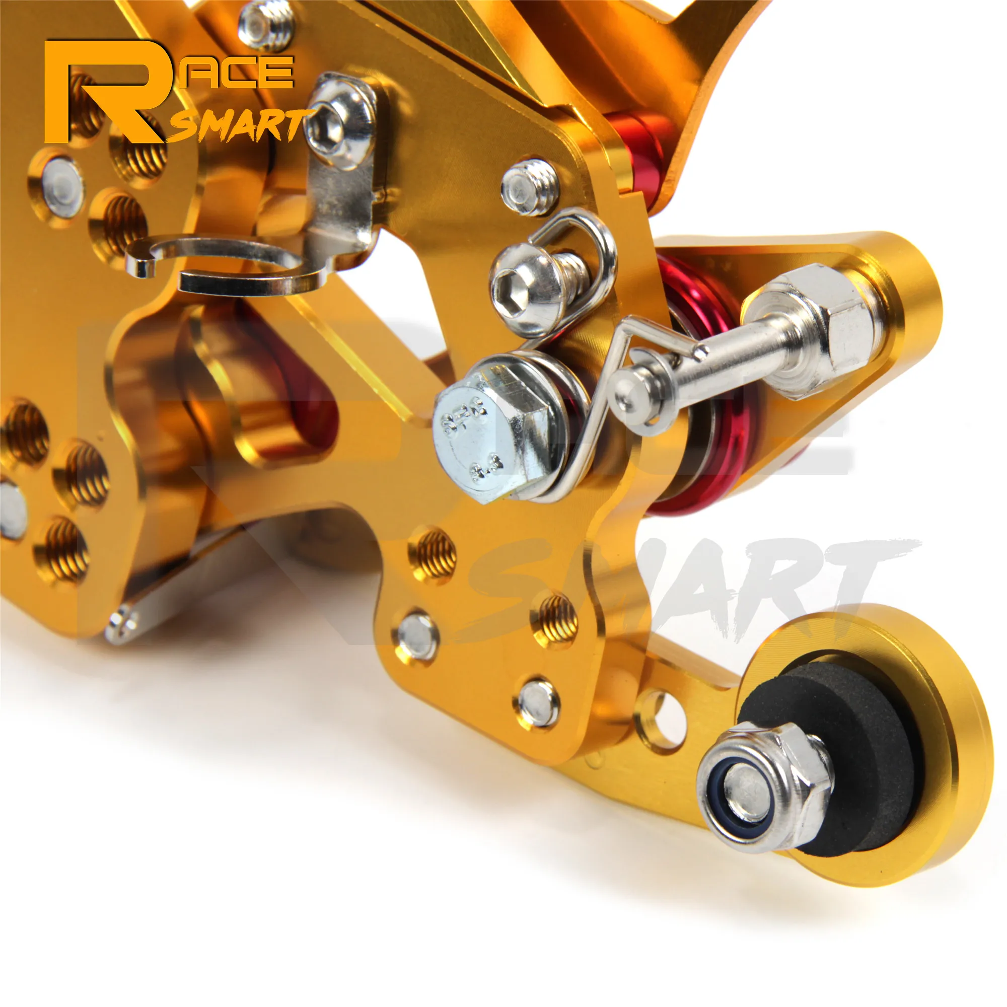 Для YAMAHA YZF R6 2017 2021 Мотоцикл с ЧПУ регулируемый задний комплект подножки колышки