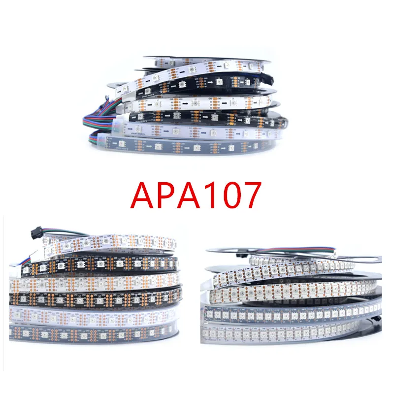 Новый APA107 5050 RGB Светодиодные ленты индивидуальный адресат 5V Smart Digital гибкие
