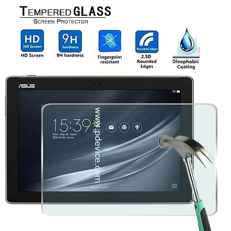 

For Asus ZenPad 10 Z301ML Z301MFL -Premium Tablet 9H Tempered Glass Screen Protector Film Protector Guard Cover