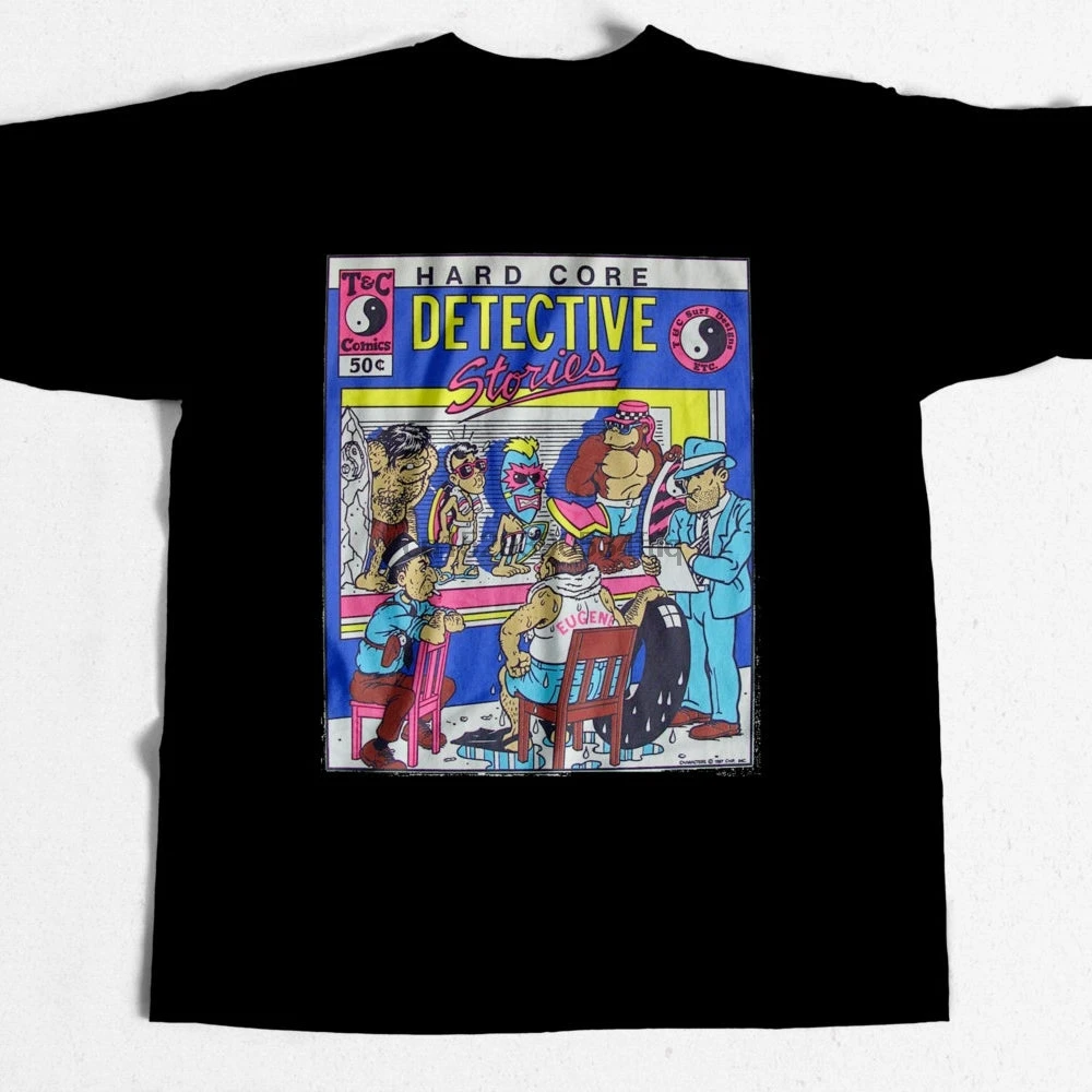 

Vintage Surf T shirt T&C Da Boys Detectives 80s Surfing Tee Shirts
