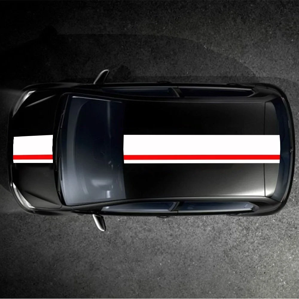 Для 1 пары/2 шт. боковая крышка на крышу и заднюю гоночную полосу набор наклейка