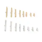 304050 шт. Длина 10-40 мм двухцветные обжимные концевые бусины скользящие на концевой застежке трубки слайдер концевые колпачки Ожерелья Браслеты Разъемы