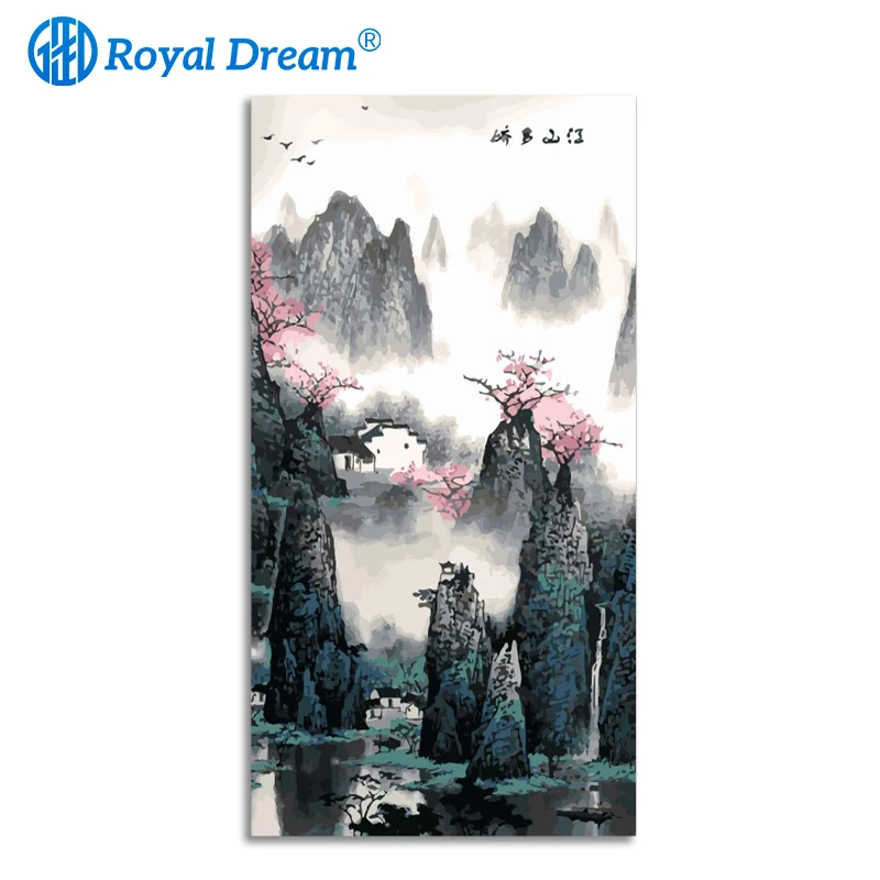 

ROYALDREAM Красивая масляная краска для самостоятельного рисования по номерам Акриловая краска для самостоятельного рисования на холсте для до...