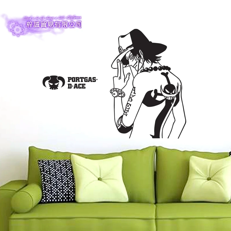 ACE ONE PIECE Наклейка на стену виниловая наклейка s Декор для дома декоративное