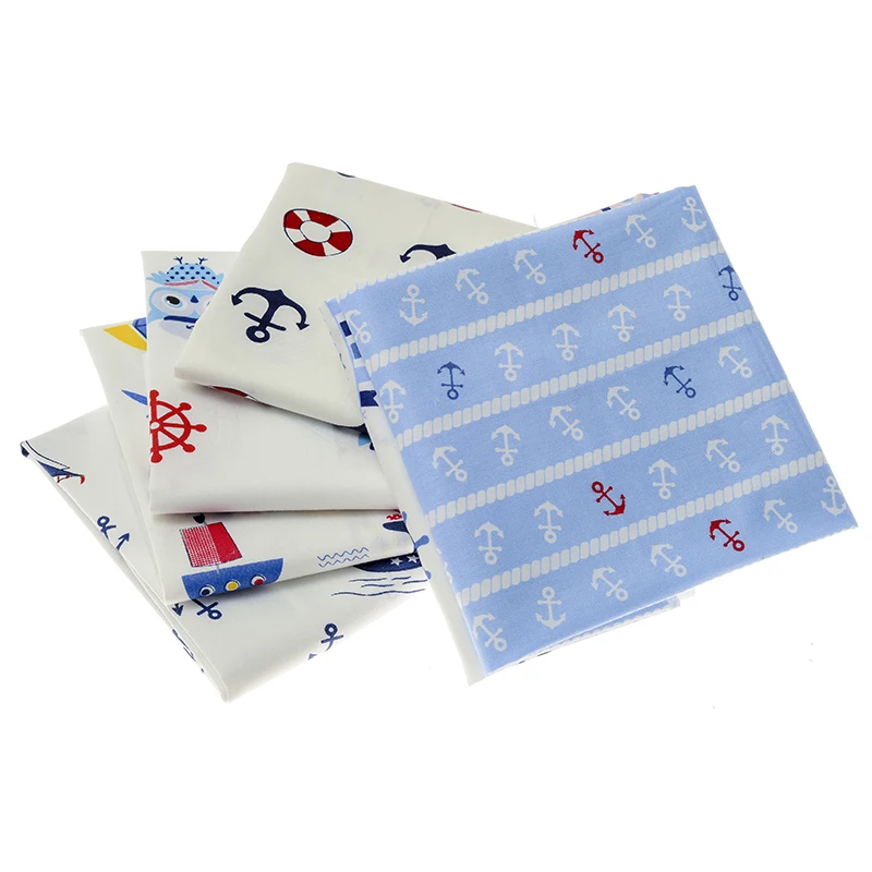 2020 новая белая серия хлопковых швейных тканей с мультяшным рисунком ручная