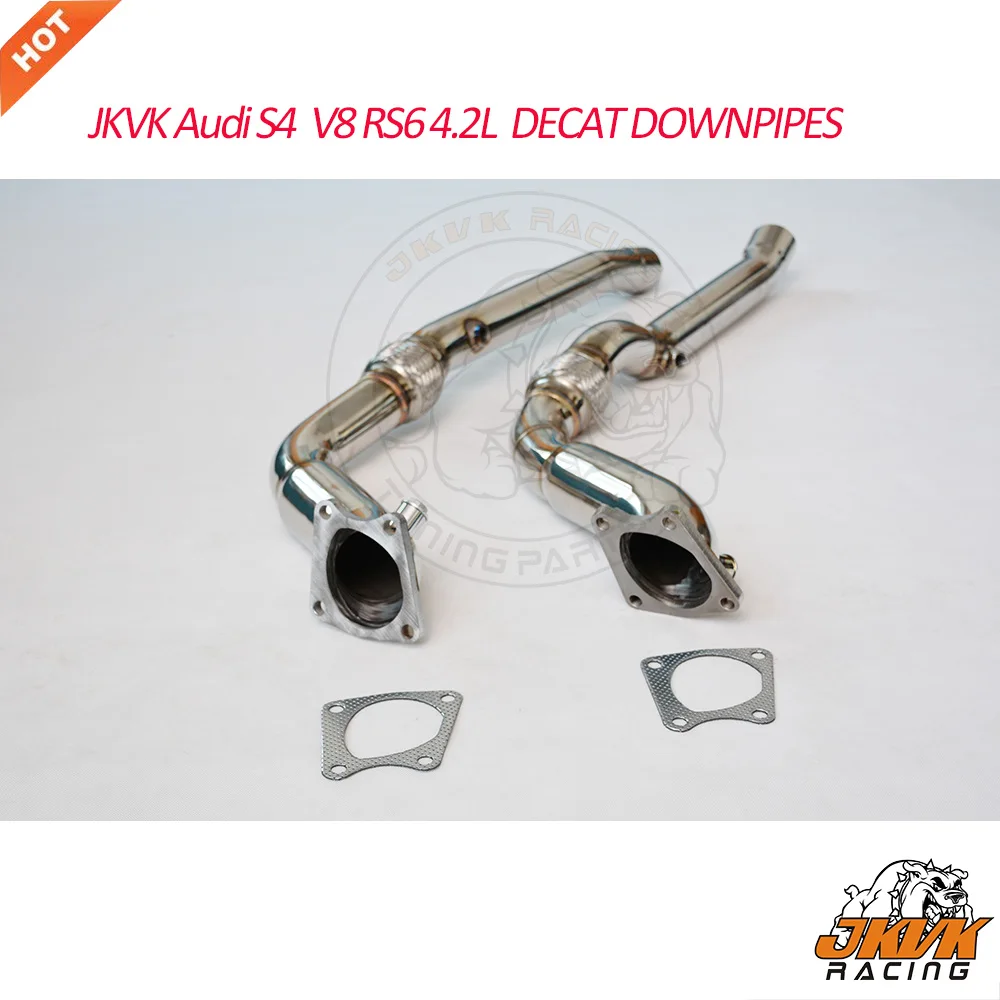 

JKVK RACING SS304 3,0 ''бескатная турбо-труба для S4 4.2L V8 RS6 4.2L