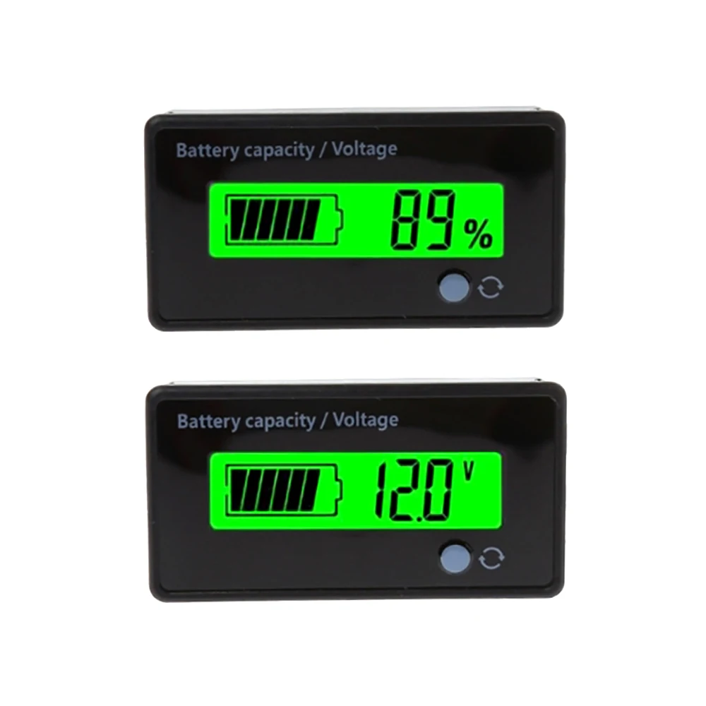 Индикатор емкости свинцово-кислотных литиевых аккумуляторов 7-100 в 6-73 в 12 В 24 в 48 в автомобильный мотоцикл цифровой вольтметр тестер напряжения измерительный прибор