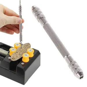 Двойная головка ручной спиральный сверлильный патрон Держатель сверла маленький штифт тиски отвертка Сверла инструмент