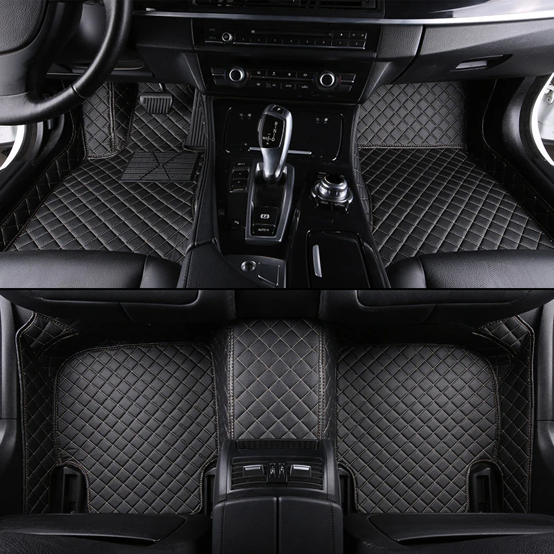 

Custom car floor mats for Jaguar XF XE I-PACE XJ XK XJL XJ6 XJ6L F-PACE F-TYPE Double foot mats car accessories