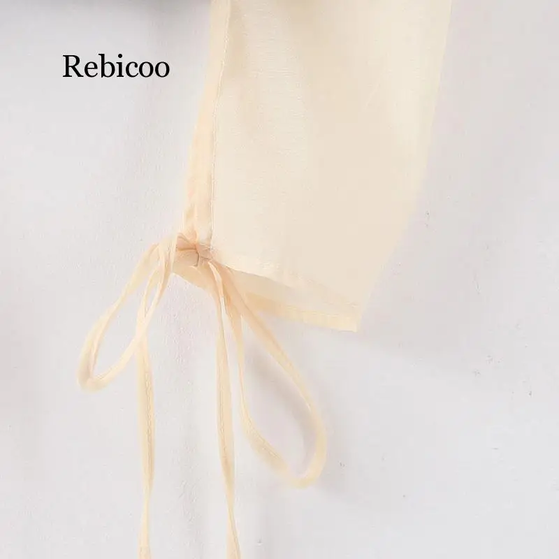 Женские Прозрачные топы с длинным рукавом и круглым вырезом элегантные футболки