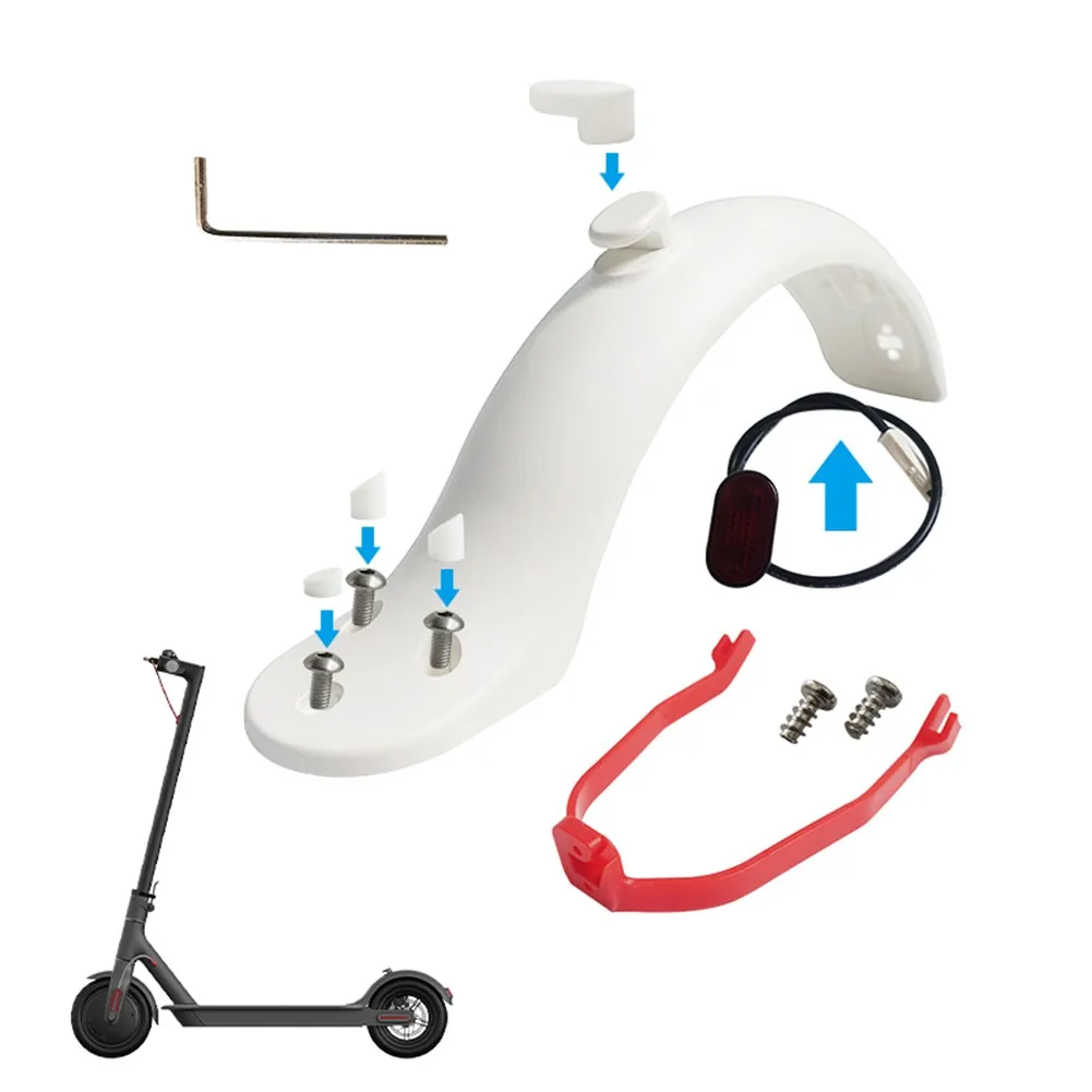 

Kick Scooter Rear Mudguard Kit Fender Light Screw Silicone Plug Bracket Set For Xiaomi M365 Pro Electric Scooter Accessories