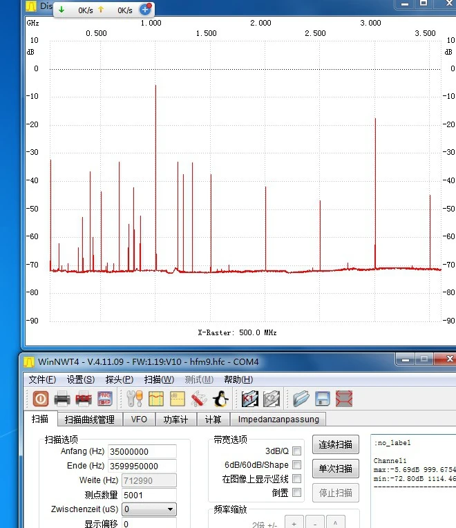 

Sweep Frequency Simple Spectrum D6 V2.03B2 Comes with Tracking Source (T.G.)