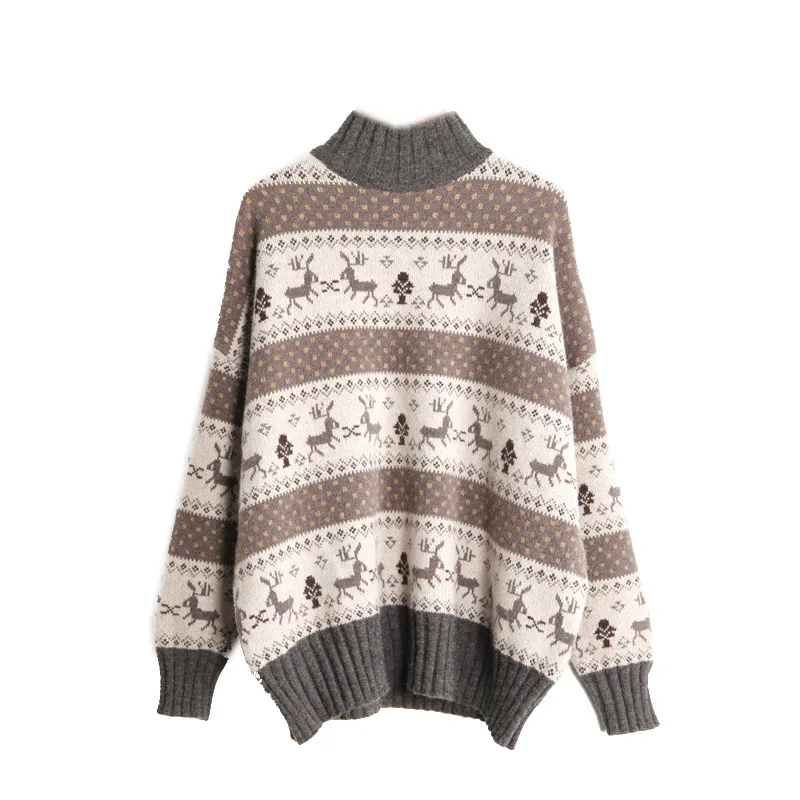 Свитер с коротким воротником Женский пуловер новый стиль для осени и зимы