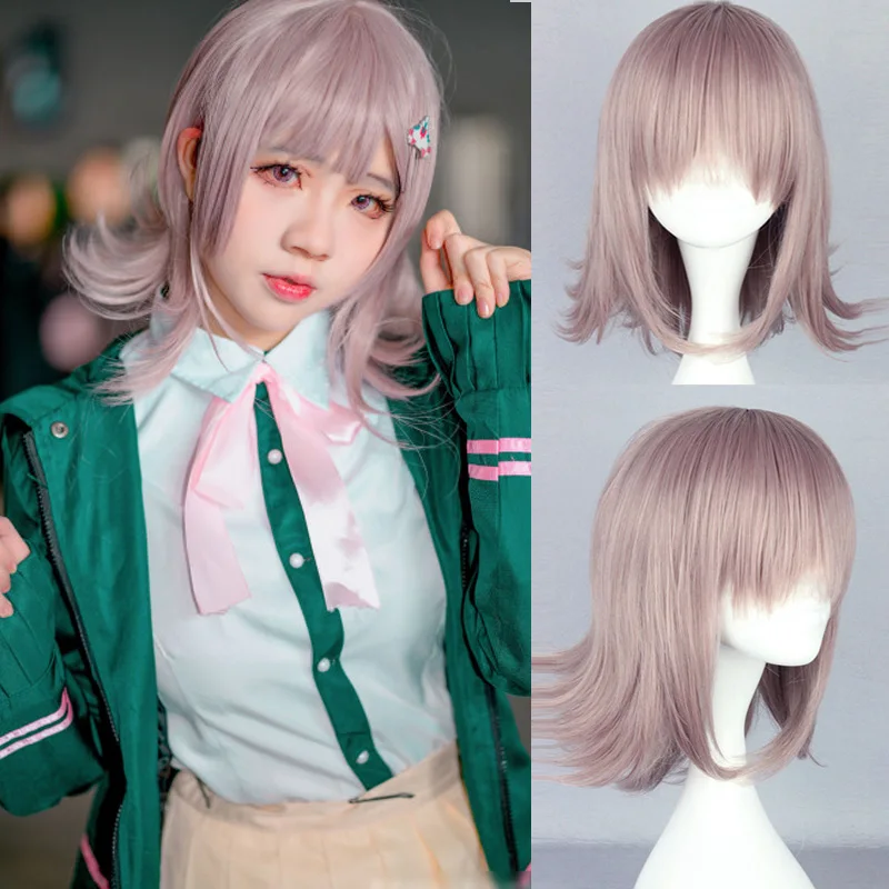 Супер DanganRonpa косплей волос Chiaki Nanami костюм для женщин взрослый Косплей головной