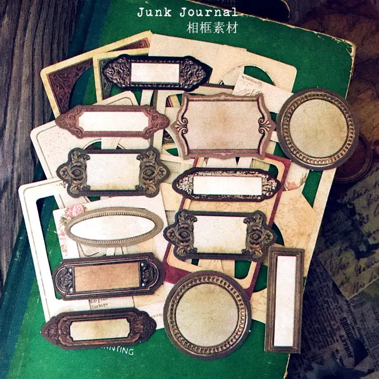 

Vintage Retro Paper Frames for Bullet Junk Journal DIY Scrapbooking Paper Craft