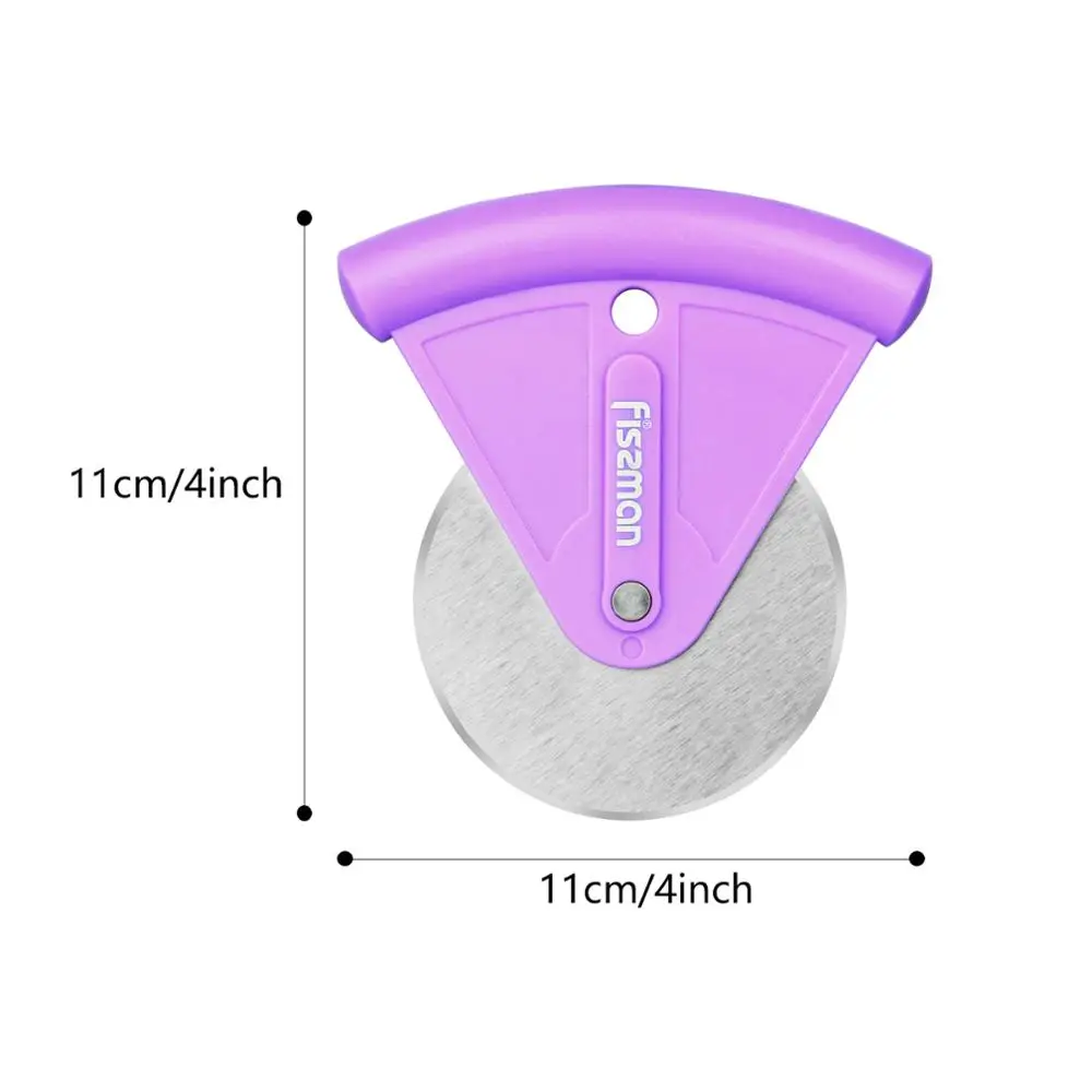 Резак для пиццы Fissman с колесиком из нержавеющей стали инструменты выпечки тортов