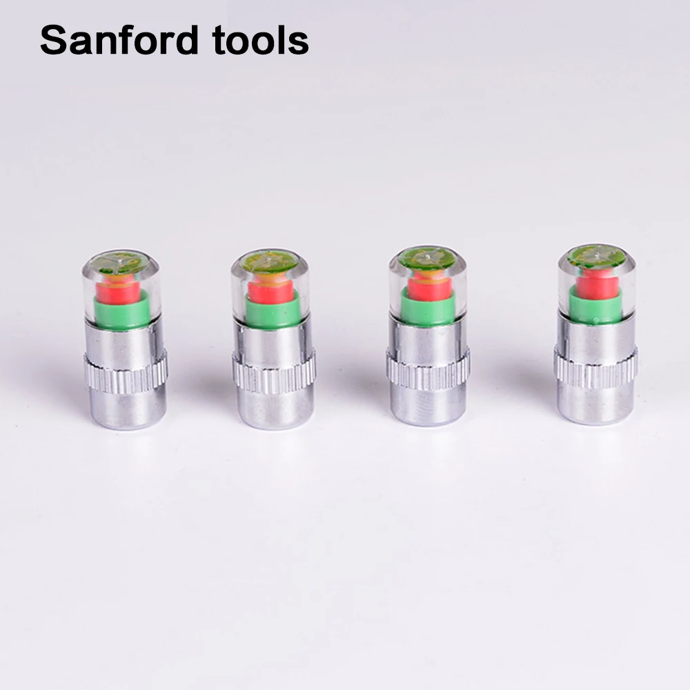 

Car Tire Pressure Warning Device Valve Stem Sensor Indicator Caps Eye Alert Diagnostic Tool Kit Alert Auto Monitoring Tools