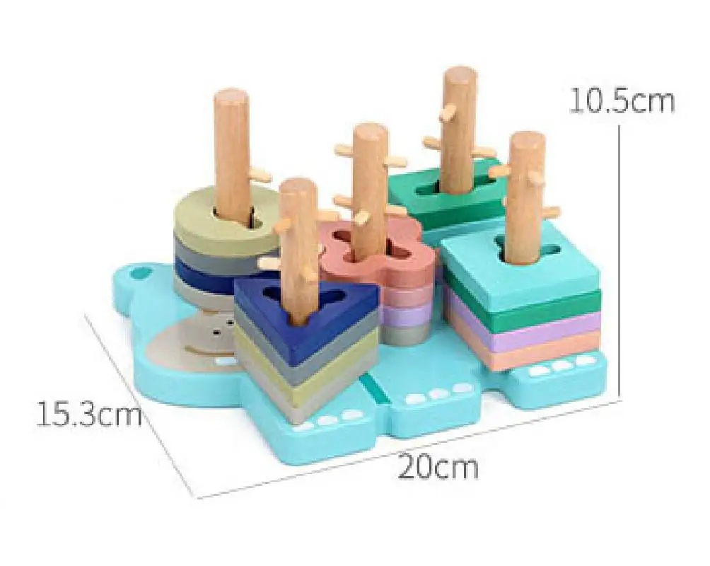 Деревянные строительные блоки Монтессори ранняя развивающая игрушка Подарки
