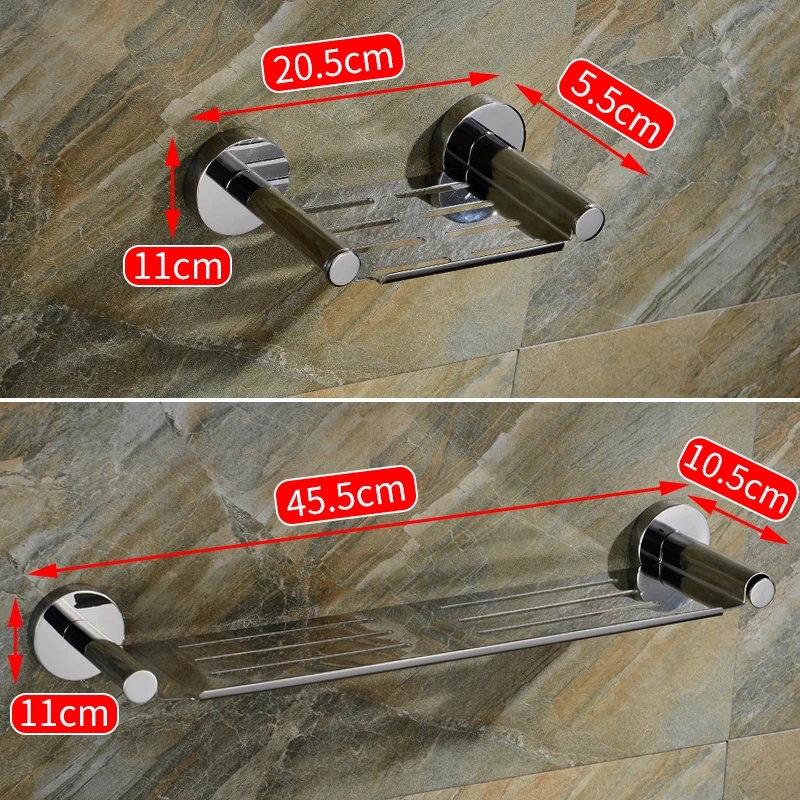 Полка для ванной из нержавеющей стали полки держатель шампуня настенное