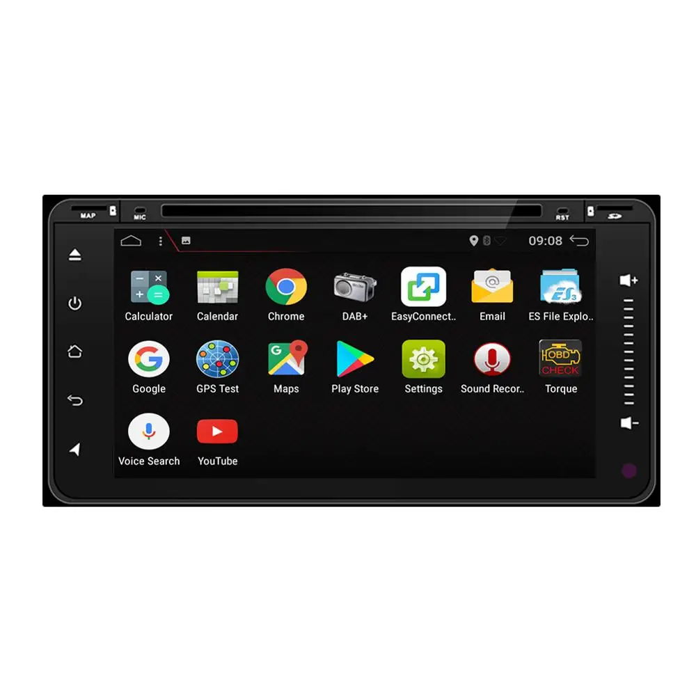 Автомагнитола 2 Din с GPS Android 10 для Toyota Hilux Vios Old Camry Rav4 Prado 200*100 мм 4 Гб + 64 ГБ Wi-Fi BT DVD