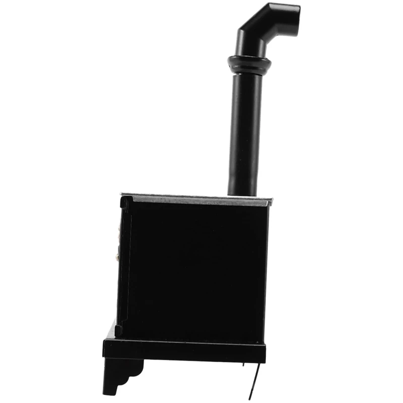 

Mini Simulate Iron Hearth with Long Chimney for 1:12 Doll House Decoration Gift Kids