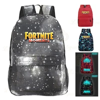 fortnite schoolbag canvas backpack back to school student adult mens student book bag large shopping travel bag