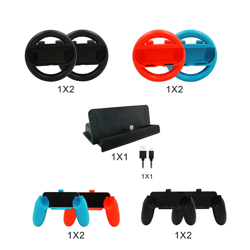 10 в 1 ручка контроллера Joy Con чехол для руля джойстик зарядное устройство